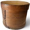 Image 1 : Large Cylindrical Bentwood Storage Box with Fitted Lid (17 in. H x 14 in. diameter)