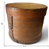 Image 2 : Large Cylindrical Bentwood Storage Box with Fitted Lid (17 in. H x 14 in. diameter)