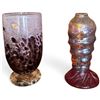 Image 5 : Fifth Avenue Crystal Bernini Saturn Candleholder, 3 Art Glass Vases & Pansy Teapot