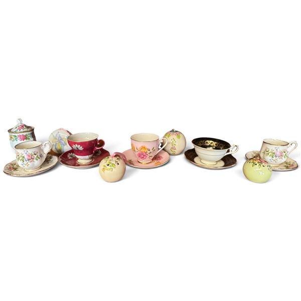 15 Pcs Royal Albert, Royal Standard, Foley & Consort Bone China Tea & Pomander Group