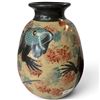 Image 3 : Mixed Pottery, Wood, Ceramic & Resin Decorative Group with Vase, Owl & Scarab (7 in.)