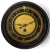 Image 1 : Sterling & Noble Mfg. No. 9 Black & Brass-Tone Reproduction Wall Clock (9 in.)