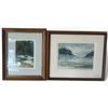 Image 1 : Lorraine Mary Hawe, Two Signed BC Landscape Watercolors, Framed (9.5 x 11.5 & 13 x 11 in.)