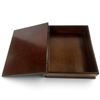 Image 3 : Book-Form Wooden Keepsake Box, Brass Plaque (12 x 14.5 x 3.5 in.)