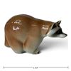 Image 2 : Soviet Porcelain Raccoon Figurine, Model 2803, Made in USSR (5.5 in.)