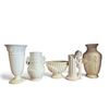 Image 1 : Five-Piece Creamware Vase & Bowl Group incl. Wedgwood Queen's Ware (10.9 in.)