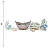 Image 2 : Coastal Decor Group with Mermaid Figures, Shell Bowls & Art Glass Centerpiece (8 in.)