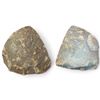 Image 3 : Pair of Polished Blue-Gray, Brown & Cream Banded Agate Geode Bookends (5.5 in.)