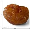 Image 2 : Amber-Tone Resin Figural & Architectural Relief Sculpture (6 x 4 x 3.5 in.)