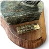 Image 4 : Gerry Brohman "Inukshuk" Soapstone Figure Sculpture on Shaped Wood Base (8 in.)