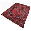 Image 1 : Zanjan Persian Hand-Knotted Wool Rug, Geometric Design, 5'10"x4'6"
