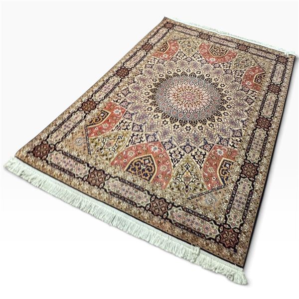 Hand-Knotted Rug by Kensington Carpets Inc., 9ft x 6ft, Navy, Iran