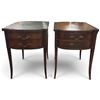 Image 1 : Pair of Imperial Grand Rapids Mahogany Bowfront Two-Drawer Side Tables (18 X 27 X 24 in.)