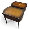 Image 3 : Pair of Imperial Grand Rapids Mahogany Bowfront Two-Drawer Side Tables (18 X 27 X 24 in.)