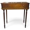 Image 1 : Wood Writing Desk with Hinged Top, Pigeonholes & Turned Legs (34 x 18 x 36 in.)