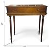 Image 2 : Wood Writing Desk with Hinged Top, Pigeonholes & Turned Legs (34 x 18 x 36 in.)