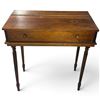 Image 3 : Wood Writing Desk with Hinged Top, Pigeonholes & Turned Legs (34 x 18 x 36 in.)