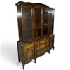 Image 3 : French Provincial-Style 2-Piece China Cabinet & Buffet Hutch (63 x 17 x 78 in.)