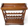 Image 3 : Mahogany-Finish Four-Tier Wine Rack with Removable Serving Tray (29 X 36 X 11 in.)