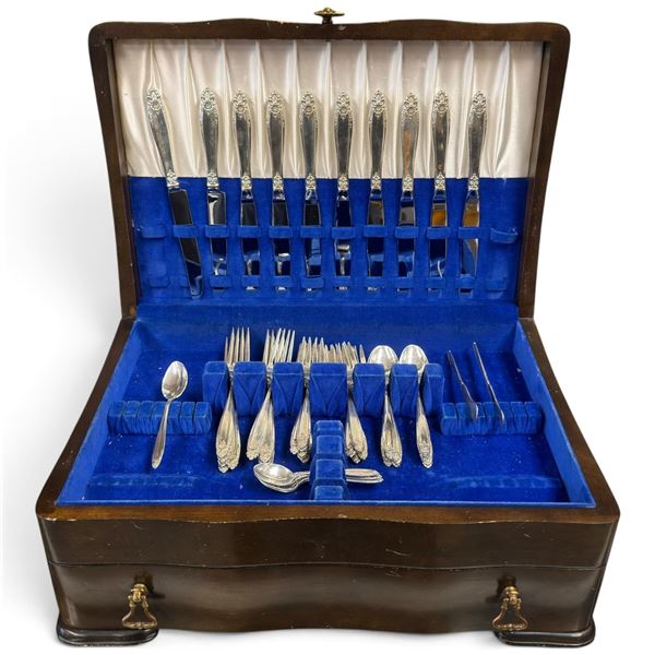 International Sterling Prelude 47-Piece Sterling Silver Service for 10 with Fitted Chest