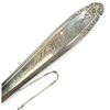 Image 2 : International Sterling "Prelude" Sugar Tongs & Small Sauce (Engraved 25th Anniversary) * Total Weigh
