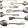 Image 2 : 10 Sterling Silver Souvenir Spoons (some with enamel) * Total weight: 81.8 grams