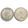 Image 2 : Two Canadian Silver 50¢ Coins - 1917 .925 Sterling Silver Coin, & 1964 80% Silver Coin - Circulated