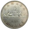 Image 1 : 1952 Canadian Silver Dollar - 80% Silver Voyageur Dollar - Circulated