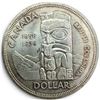 Image 1 : 1958 Canadian Silver Dollar - 80% Silver BC Centennial "Death Dollar" - Circulated
