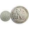 Image 1 : 1942 US Half Dollar & 1959 US Dime - Both are 90% Silver * Circulated