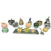 Image 1 : 17-Piece Art Glass Apples & Mixed-Material Decorative Fruit Collection with Tray (6.5 in.)