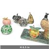 Image 2 : 17-Piece Art Glass Apples & Mixed-Material Decorative Fruit Collection with Tray (6.5 in.)