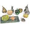 Image 3 : 17-Piece Art Glass Apples & Mixed-Material Decorative Fruit Collection with Tray (6.5 in.)