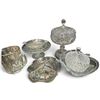 Image 3 : Assorted Pressed & Decorated Glass Tableware, Basket, Compote & Serving Dishes (15.5 in.)