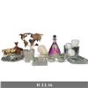 Image 2 : Mixed Decorative Arts Group with Glass, Pottery, Metalwork & Sculpture (11 in.)