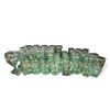 Image 2 : Approx. 48-Piece Green-Tinted Textured Glass Drinkware Group with Tumblers & Goblets