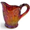 Image 5 : 9-Piece Ruby & Amber Iridescent Glass Decorative Tableware Group (10.5 in.)