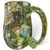 Image 3 : Assorted Green & Clear Cut Glass Stemware, Goblets & Handled Pitcher, Approx. 25 Pieces