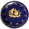 Image 3 : Mixed Blue Art Glass, Pressed Glass & Limoges Porcelain Decorative Group, 16+ Pieces