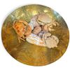 Image 2 : Seashell & Preserved Crab Specimen Collection with Woven Basket & Brass-Tone Tray