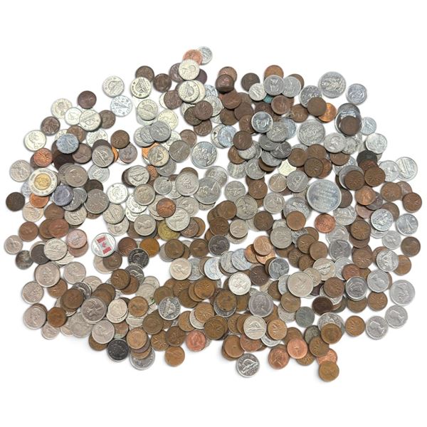 Large Group of Canadian Circulation Coins, Cents Through Two Dollars & Commemorative Tokens