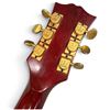 Image 10 : Vintage Crown Made in Japan Cherry Red Hollowbody Electric Guitar, Gold-Tone Hardware