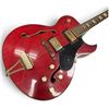 Image 2 : Vintage Crown Made in Japan Cherry Red Hollowbody Electric Guitar, Gold-Tone Hardware