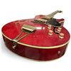 Image 5 : Vintage Crown Made in Japan Cherry Red Hollowbody Electric Guitar, Gold-Tone Hardware