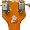 Image 10 : Galveston Orange Hollowbody Electric Guitar with Tremolo, Dual Humbuckers & F-Holes