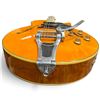 Image 3 : Galveston Orange Hollowbody Electric Guitar with Tremolo, Dual Humbuckers & F-Holes