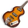 Image 2 : Galveston Violin-Shaped Sunburst Four-String Electric Bass Guitar with Dual Pickups