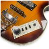Image 3 : Galveston Violin-Shaped Sunburst Four-String Electric Bass Guitar with Dual Pickups