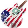 Image 2 : Grosley American Flag Guitar-Shaped CD Player AM/FM Radio Stereo Music Center