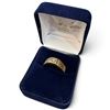 Image 1 : 10K Yellow Gold 0.10 Carat Diamond Square-Top Ring, Size 11 (5.8 mm Wide), 4.2 Grams